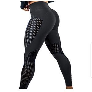 🔥5for25$🔥Yoga Gym Leggings mesh black